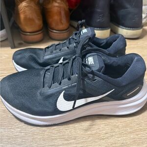 Nike Black Sneakers with White Swoosh